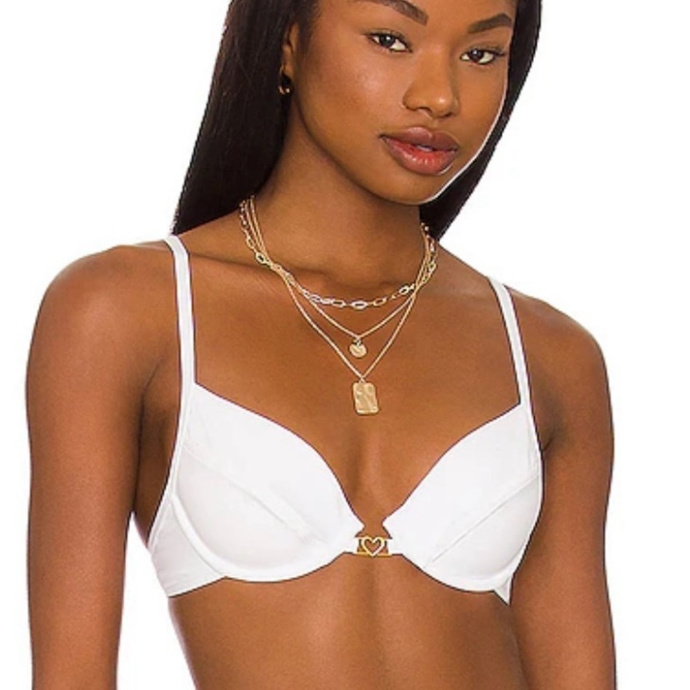 L*Space White Bikini Top